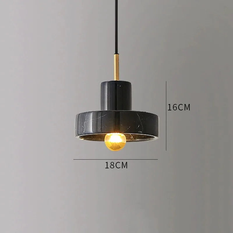 Marmor-Hängeleuchte | Postmodernes Design aus Naturstein
