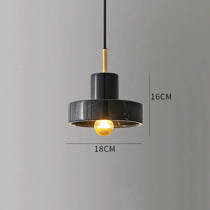 Marmor-Hängeleuchte | Postmodernes Design aus Naturstein