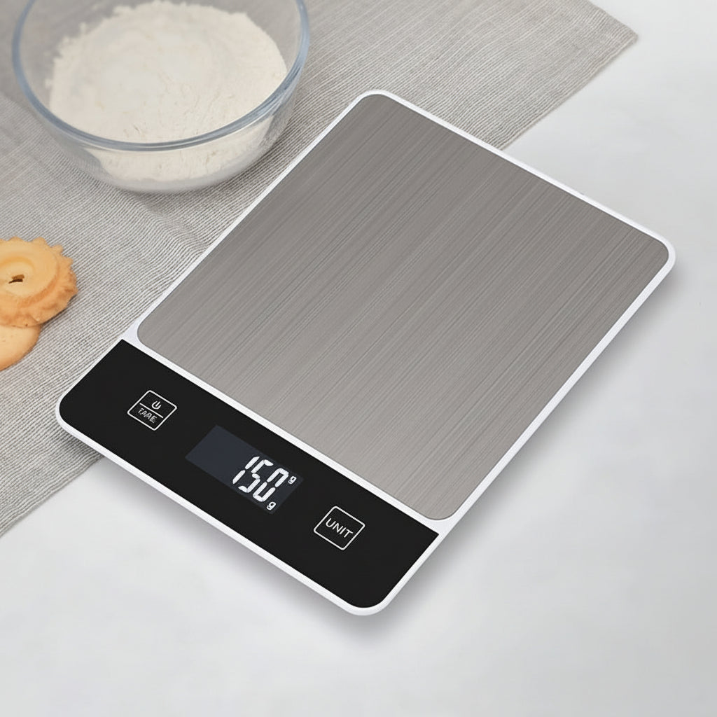 Bilancia da cucina digitale in acciaio inox 22 libbre bilancia per alimenti