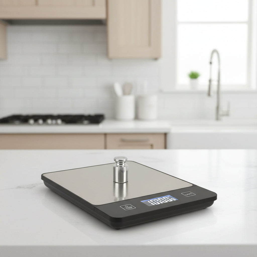 Bilancia da cucina digitale in acciaio inox 22 libbre bilancia per alimenti