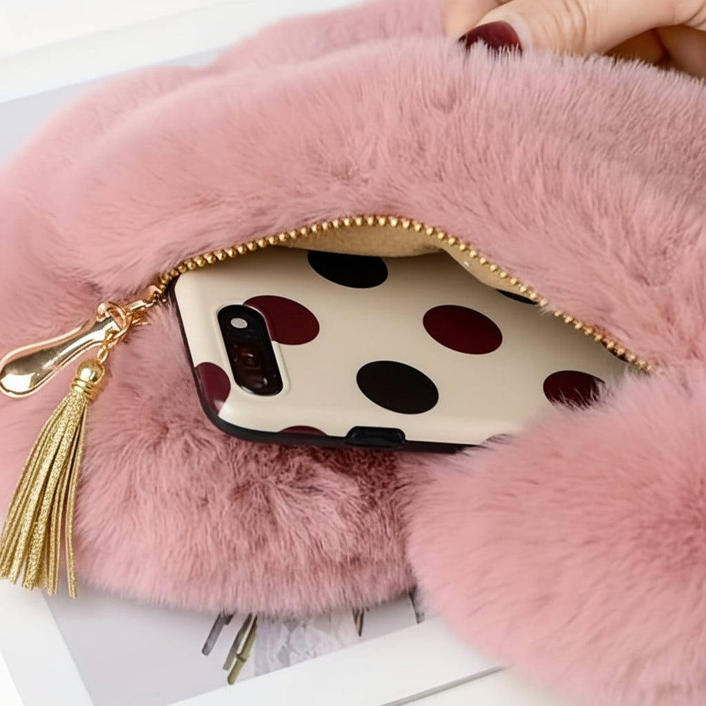 Bolso de Hombro con Corazón de Piel Sintética y Cadena Cruzada