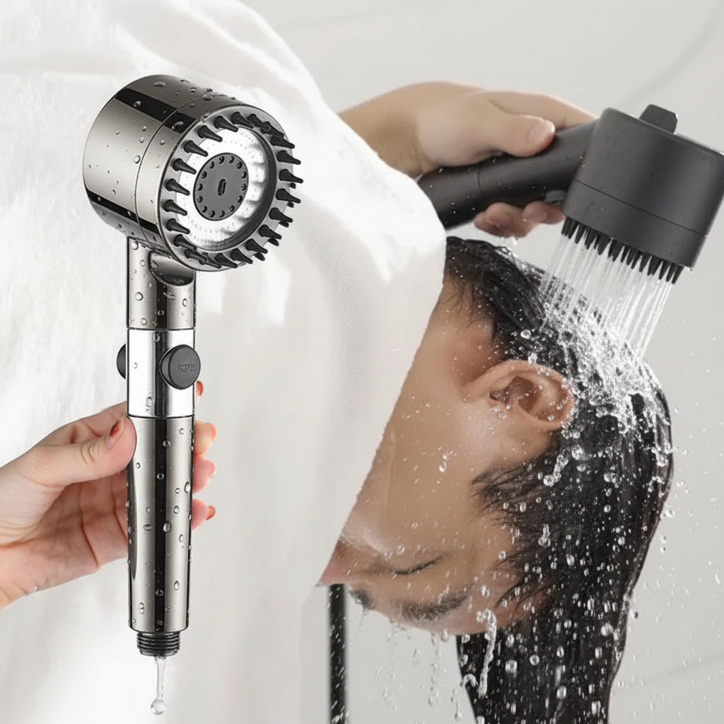Cabeça de Chuveiro de Alta Pressão Manual com Pulverização de Água Filtrada