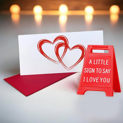 Insegna da Tavolo per Decorazione della Casa con Messaggio Romantico d'Amore