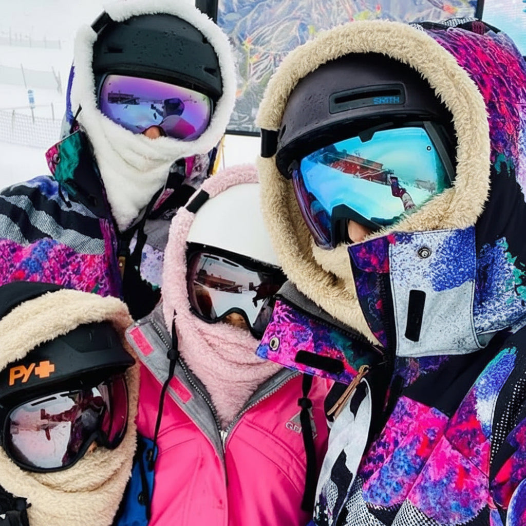 Pasamontañas de forro polar a prueba de viento para invierno y protección facial