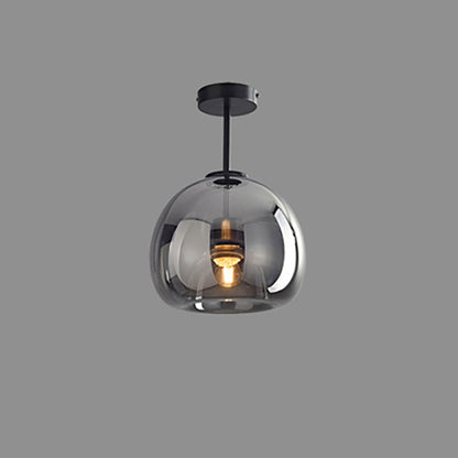 Lampada da soffitto a sfera in vetro nordica | Montaggio semi-incassato