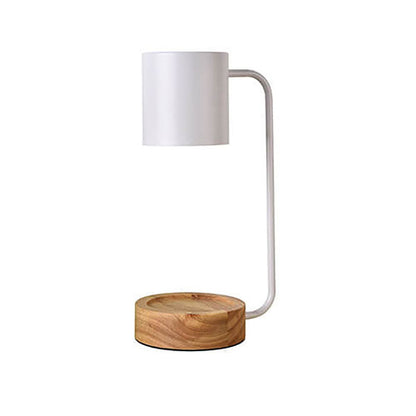 Japanische minimalistische Tischlampe | Holz- und Metalldesign