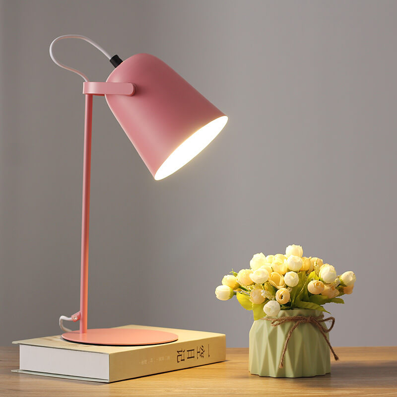Lampada da scrivania LED in metallo nordico | Luce minimalista per lettura e studio