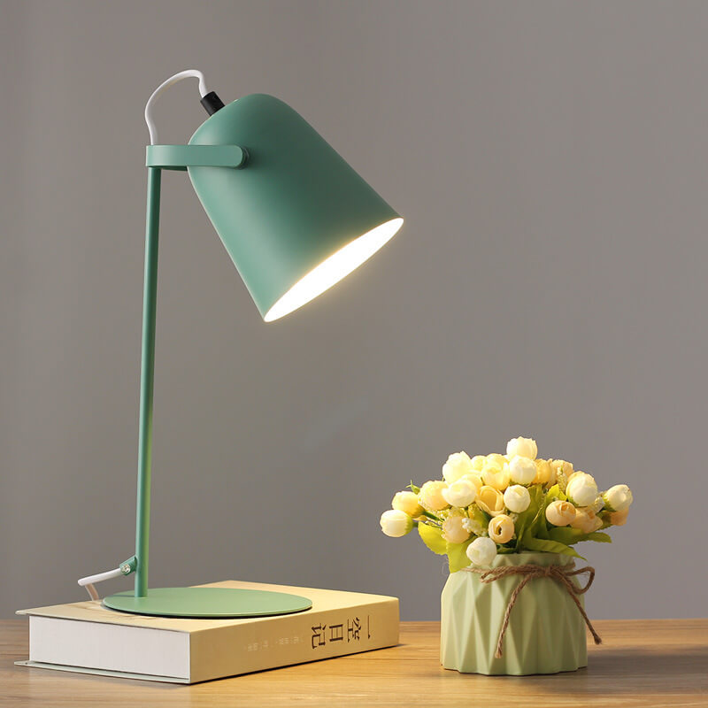 Lampada da scrivania LED in metallo nordico | Luce minimalista per lettura e studio