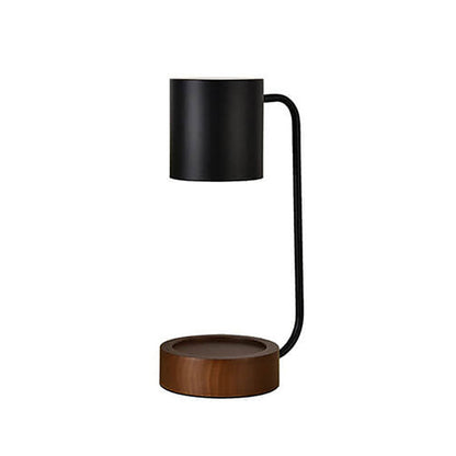 Japanische minimalistische Tischlampe | Holz- und Metalldesign