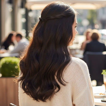 Extensiones de cabello Remy humano largas y onduladas con clip