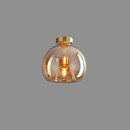 Lampada da soffitto a sfera in vetro nordica | Montaggio semi-incassato