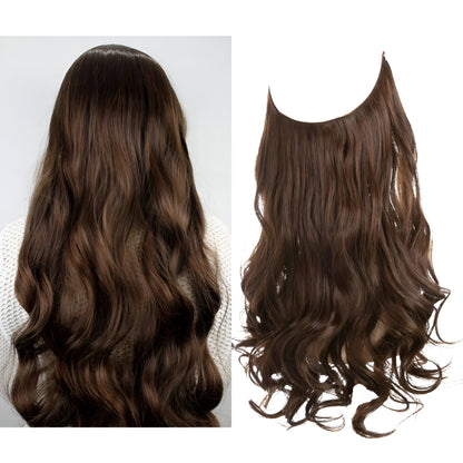 Hair Extensions Natural Wavy Human Hair Clip-In Long Volume Set