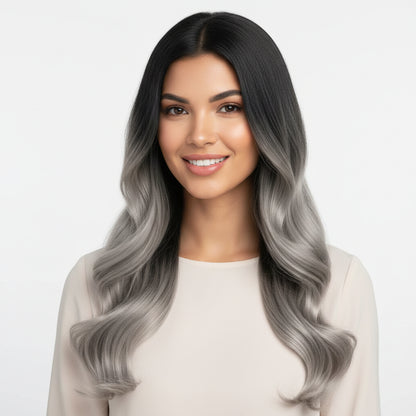 Extensiones de cabello Remy humano largas y onduladas con clip