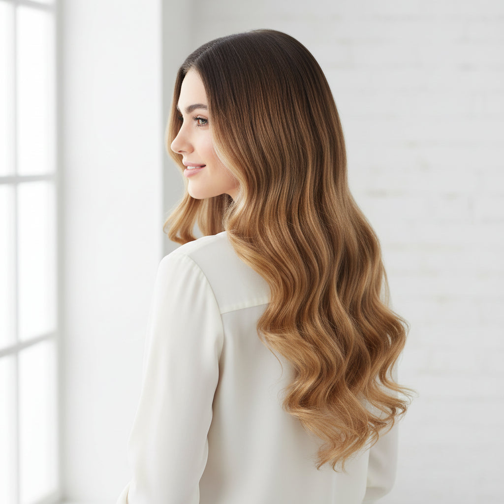 Extensiones de cabello Remy humano largas y onduladas con clip