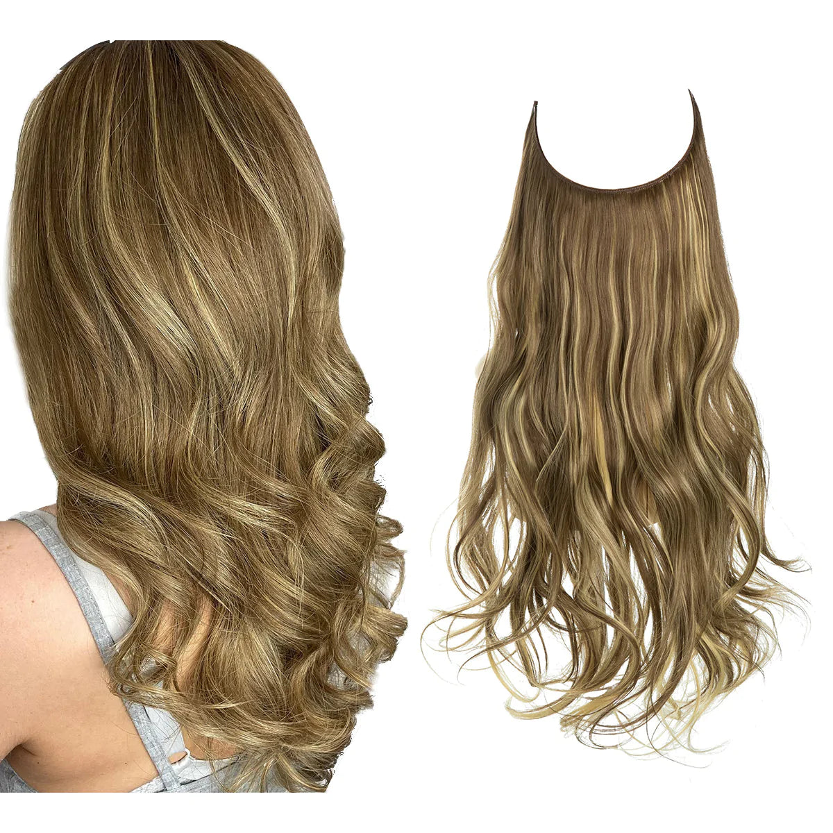 Extensiones de cabello Remy humano largas y onduladas con clip