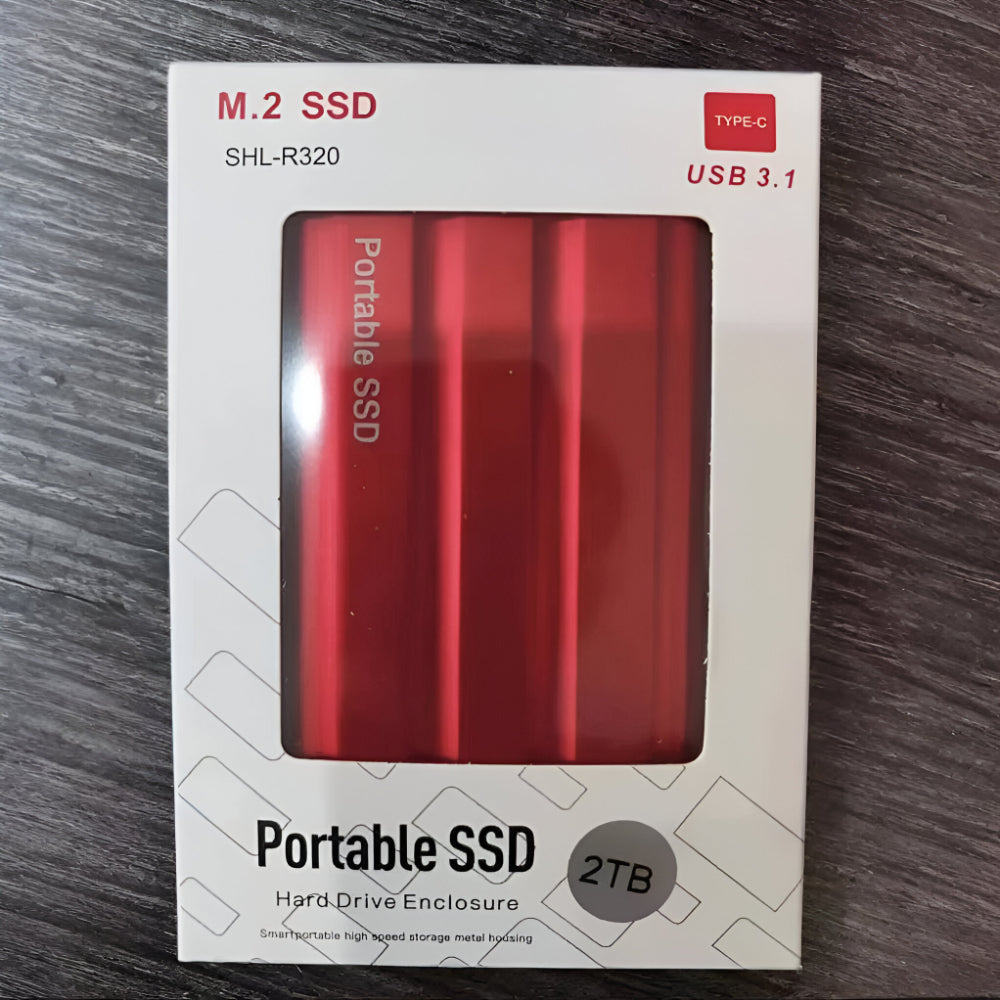 Externe SSD-Festplatte Tragbares Speichermedium Metallgehäuse