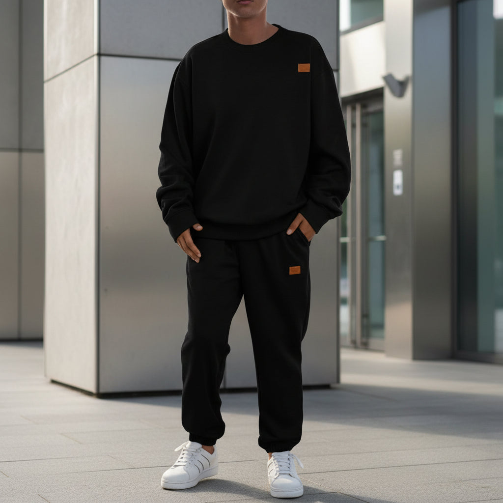 Herre Sweatshirt Afslappet Rund Hals Trøje Forår Efterår