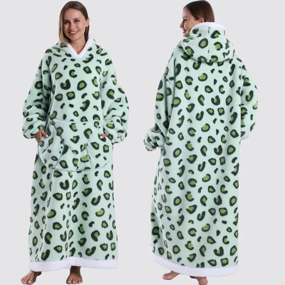 Fleece Oversized Hoodie Gezellige Stijlvolle Slaapzak Hoodie - Image 31