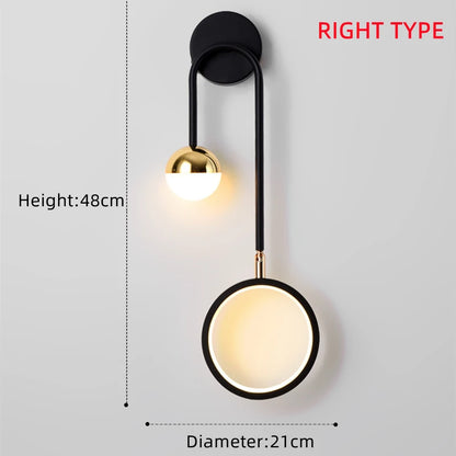 Lampada da parete Orbis | Design LED nordico moderno