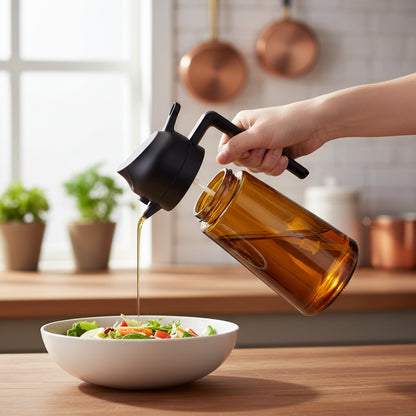 Dispenser di Olio in Vetro Spruzzatore per Olio d'Oliva da Cucina