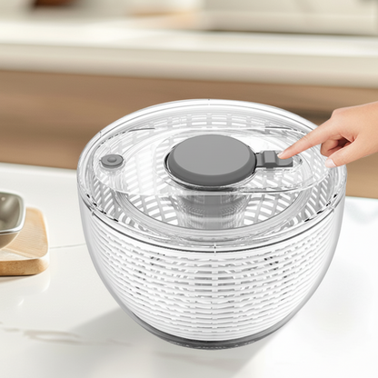 Centrífuga para ensaladas con bomba manual y cuenco para secar verduras
