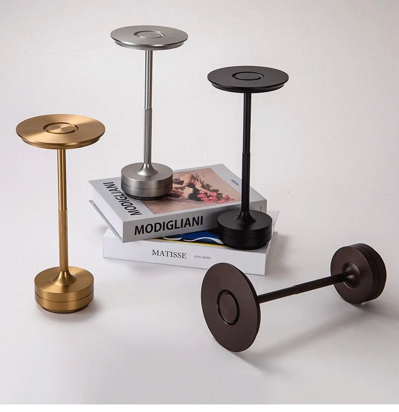 Candeeiro de Secretária Recárregavel com Toque | Luz de Mesa LED Regulável