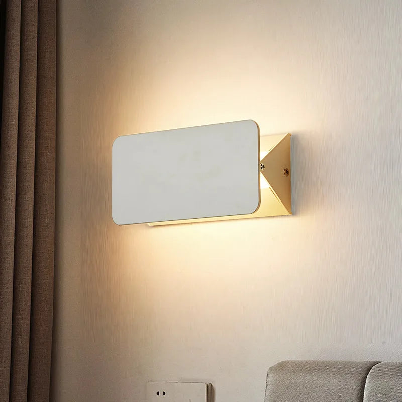 Candeeiro de Parede LED Moderno | Lâmpada de Balanço Minimalista em Alumínio