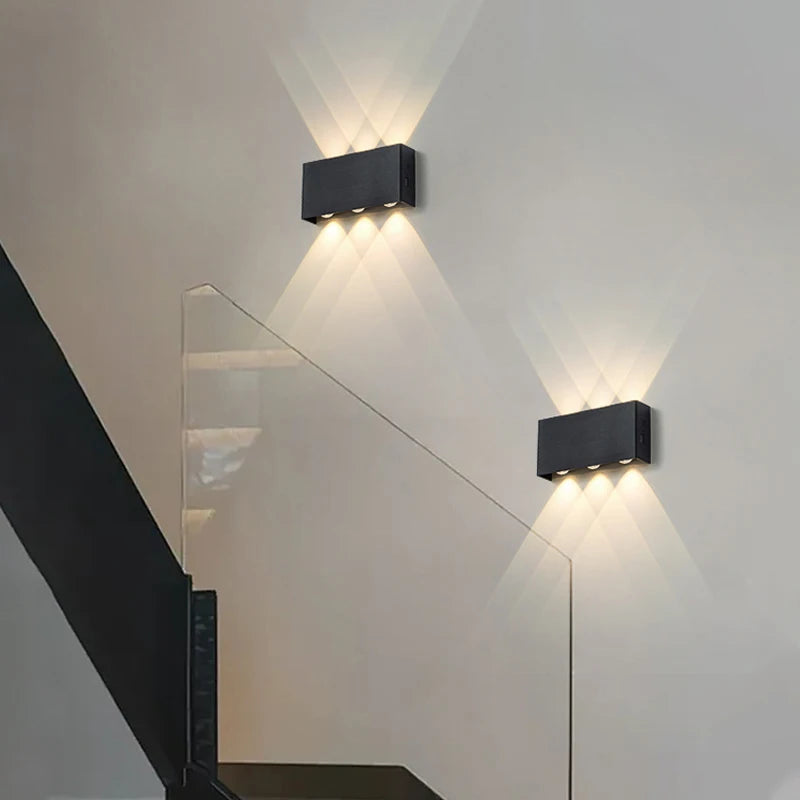 Lume da Parete Ricaricabile LumiBlock | Design Minimalista Effetto Legno