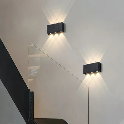 Lume da Parete Ricaricabile LumiBlock | Design Minimalista Effetto Legno