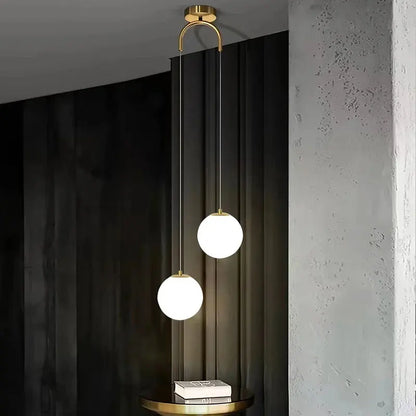 Lampada a sospensione Luna | Design nordico moderno con globo in vetro