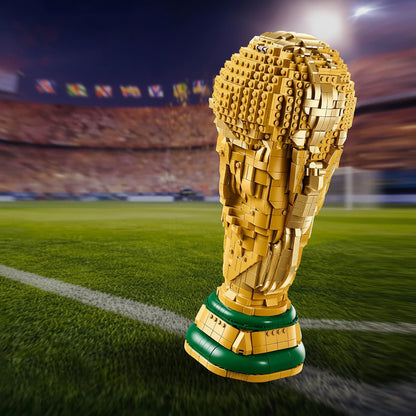 Trophäen-Dekor Weltmeisterschaft Fußball Gold Kunststoff Auszeichnung Display