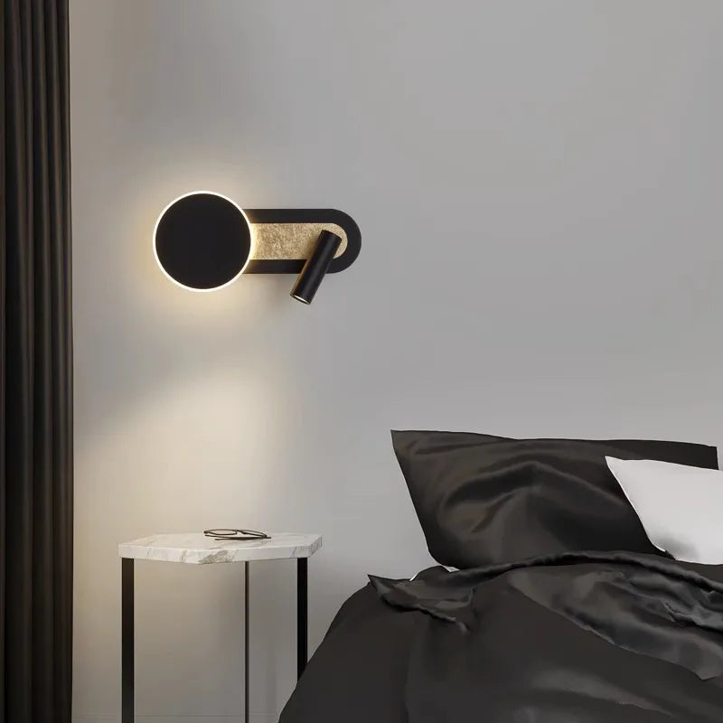 HaloBeam Lampada da Parete | Design Nordico Moderno a Doppio LED