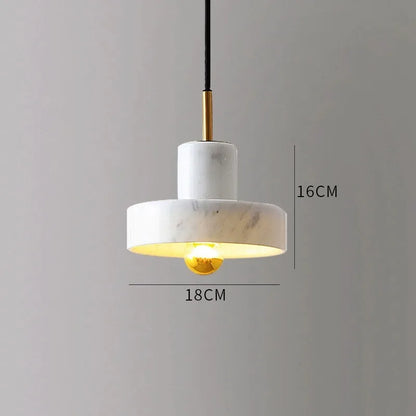 Marmor-Hängeleuchte | Postmodernes Design aus Naturstein