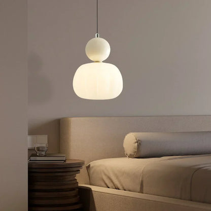 Nordic Pumpkin Pendant Light | Modern LED Ceiling Lamp