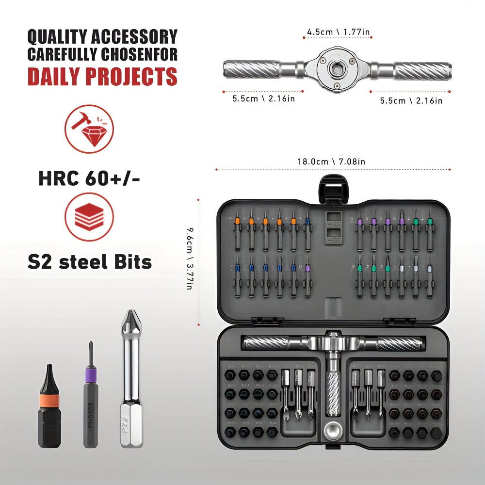 Set di cacciaviti con cricchetto magnetico kit di strumenti di precisione