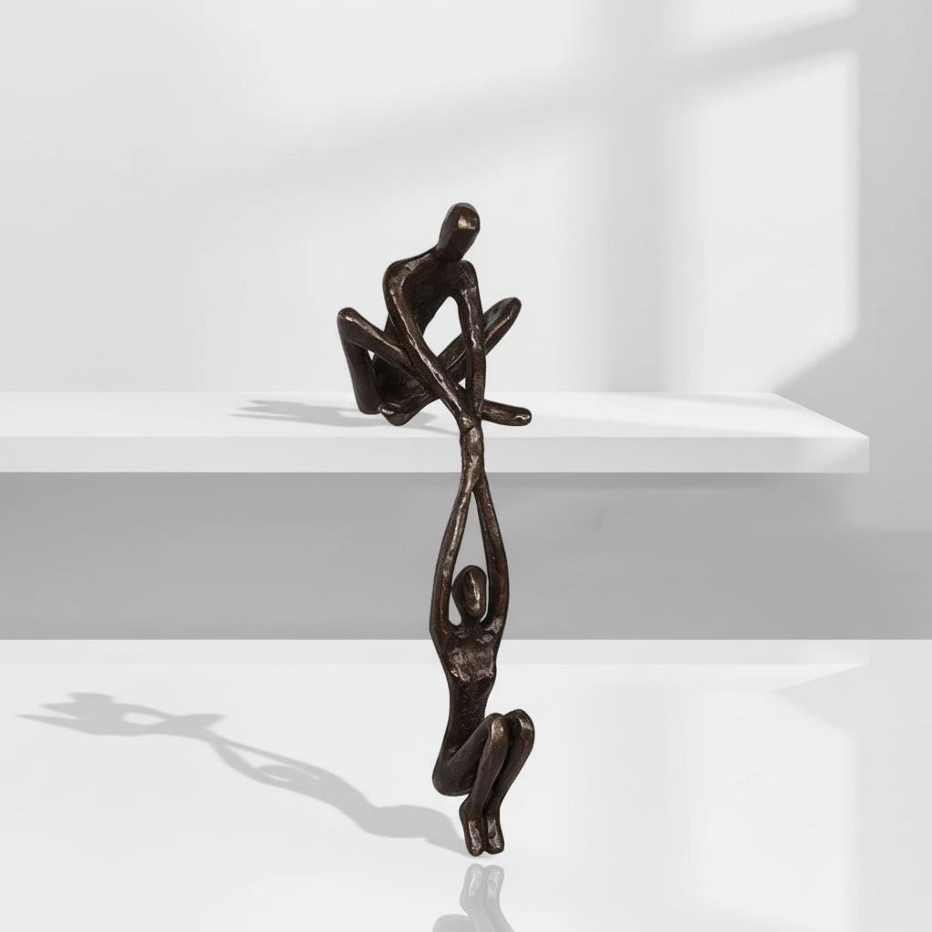Wall Art Romantic Resin Couple Sculpture Decor