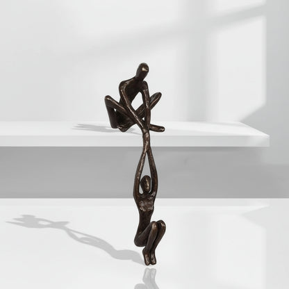 Wall Art Romantic Resin Couple Sculpture Decor