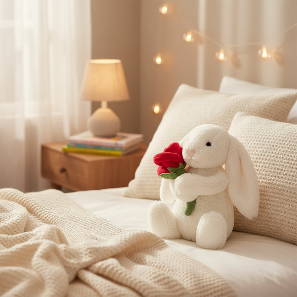 Peluche coniglio Bunnycat morbido giocattolo coniglio bambola regalo carino