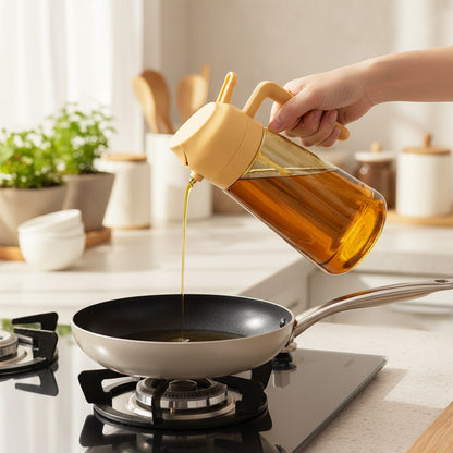 Dispenser di Olio in Vetro Spruzzatore per Olio d'Oliva da Cucina