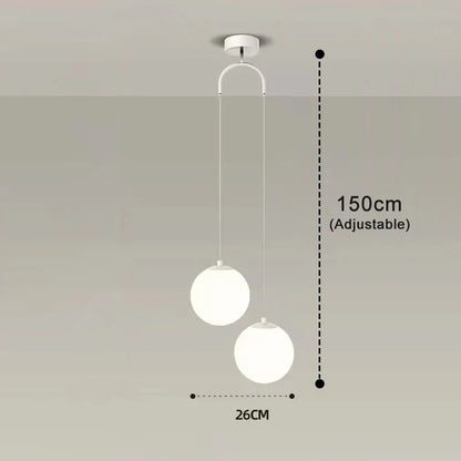 Lampada a sospensione Luna | Design nordico moderno con globo in vetro