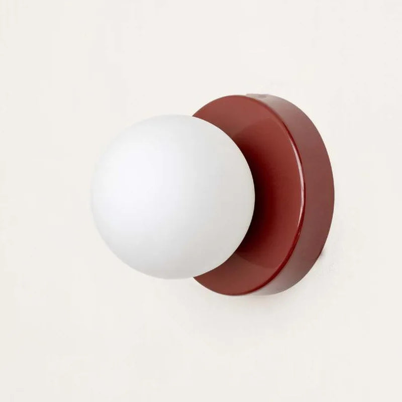 Macaron LED Væglampe | Moderne Farvet Glas Væglampe