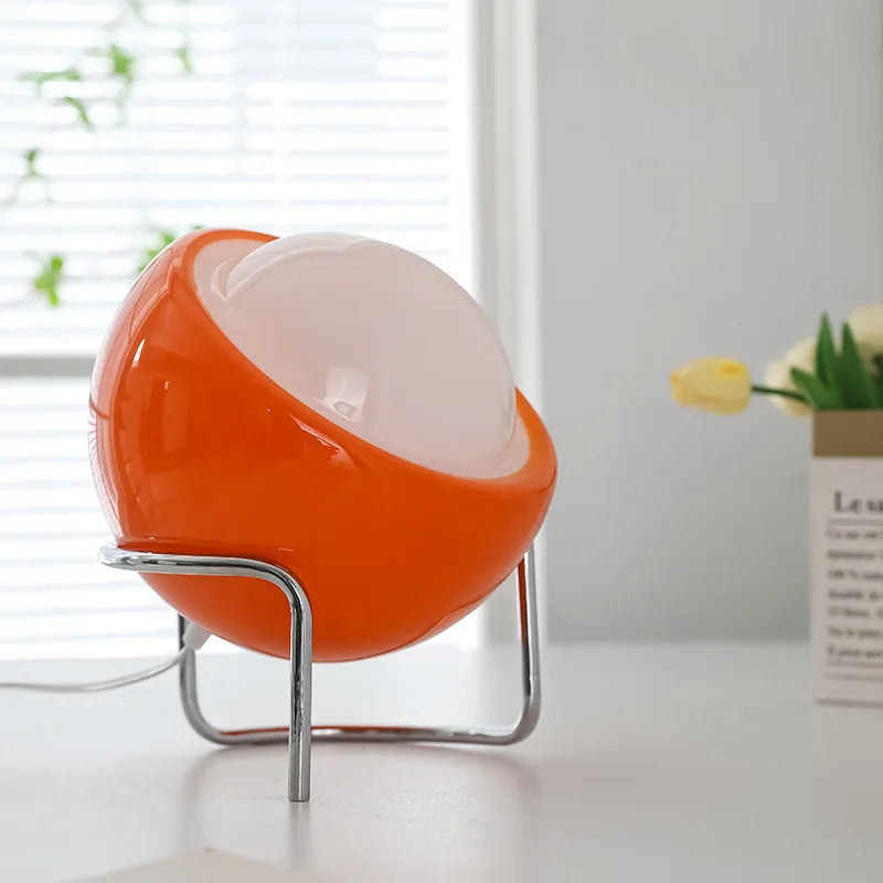 Candeeiro de Mesa em Vidro Bauhaus | Design Nórdico Retro