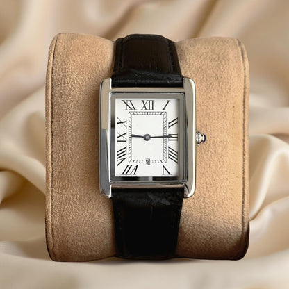 Orologio da uomo classico da sera quadrato analogico stile retrò