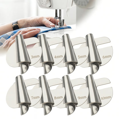 Sewing Hemmer Foot Stainless Steel Rolled Hem Tool Set