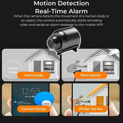 Câmara de Segurança Mini WiFi HD Interior Câmara de Vigilância Inteligente
