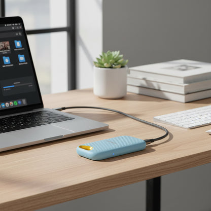 Externe tragbare SSD-Festplatte robust USB Backup-Speicher