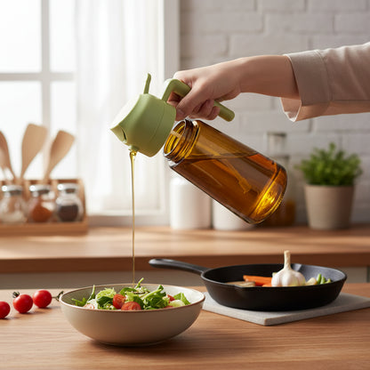 Dispenser di Olio in Vetro Spruzzatore per Olio d'Oliva da Cucina