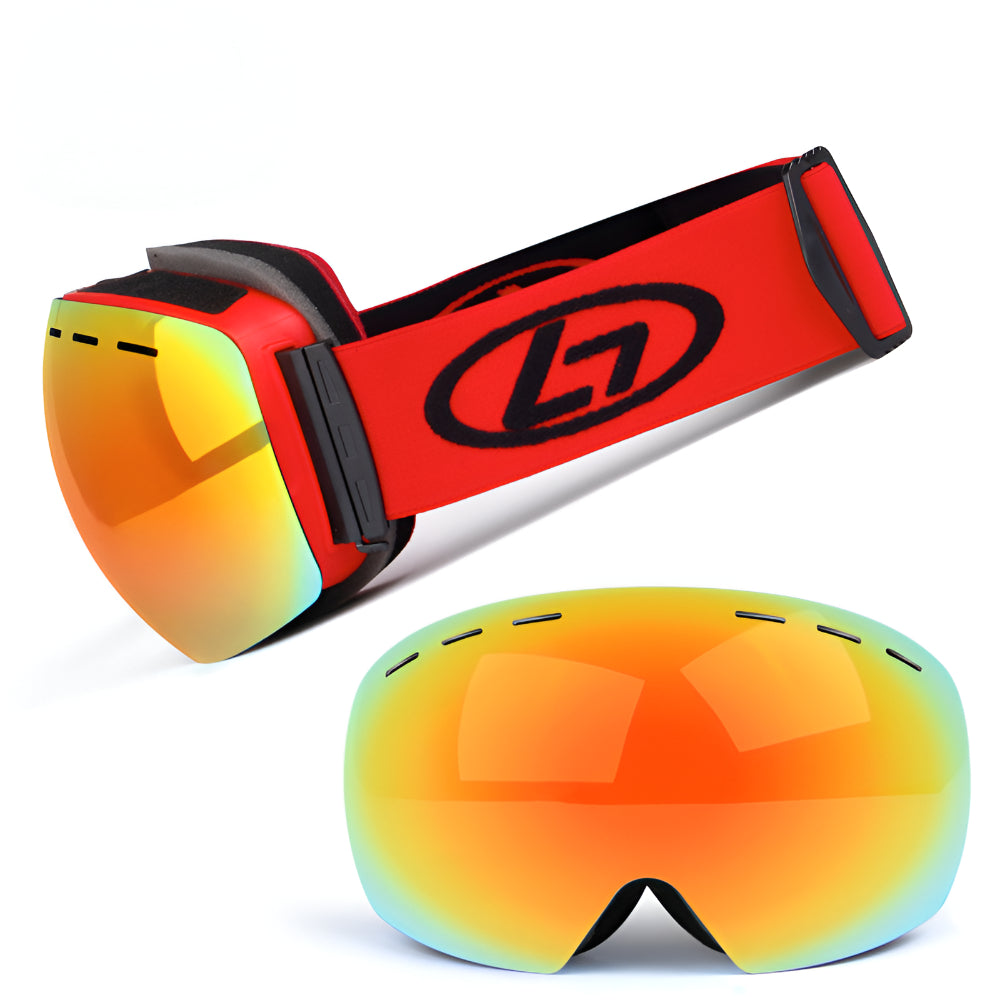 Skibrille rahmenlos mit austauschbaren Gläsern OTG Schneebrille