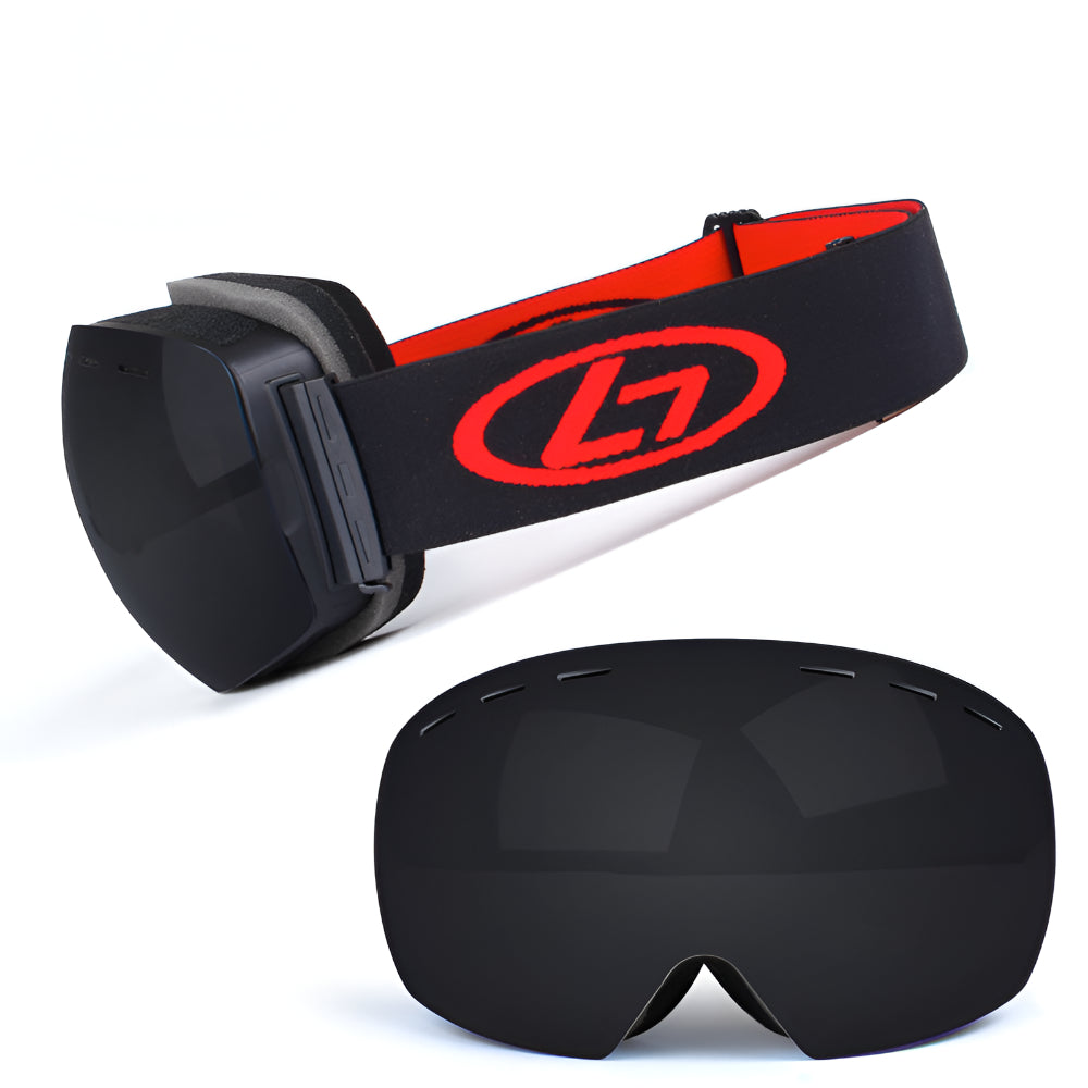 Skibrille rahmenlos mit austauschbaren Gläsern OTG Schneebrille