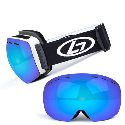 Skibrille rahmenlos mit austauschbaren Gläsern OTG Schneebrille